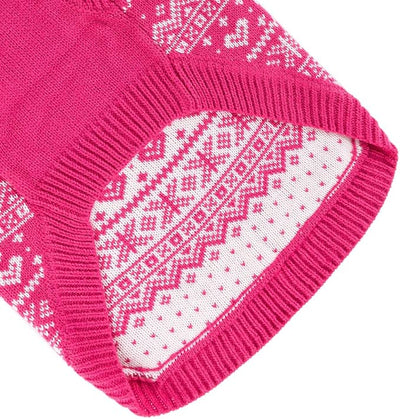 HOMIMP Dog Sweater Argyle - Warm Winter Clothes, Soft Coat for Small Medium and Large Dogs, Ugly Pet Clothing for Boy Girl Puppy