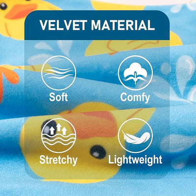 KYEESE Dog Pajamas Comfy Dog Pajamas Large Sized Dogs Velvet Pet Jammies Coat Blue Floating Duck Pets Onesie Comfy Dogs Clothes Stretchy Pets Pjs Boy Girl Clothes Soft Pet Onesie Costume, XXX-Large