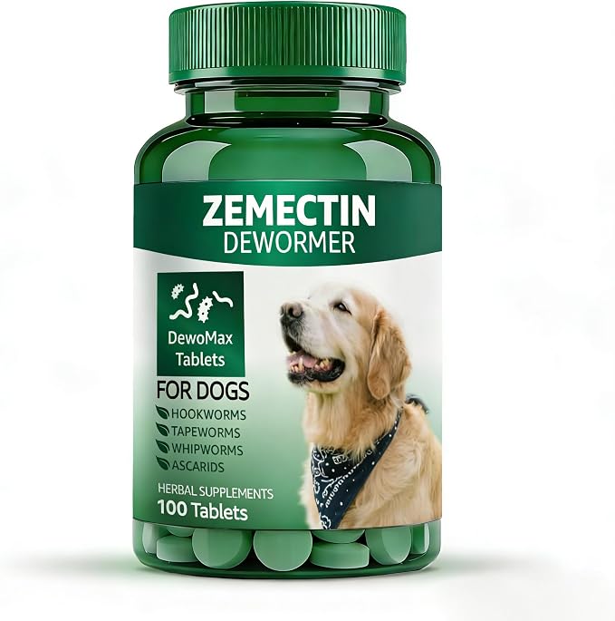 Zenectin Dewormer for Dogs, Digestive Cleanser, Broad Spectrum for All Wormer, Hookworms, Lung Worms, Pin Worms, Round Worms