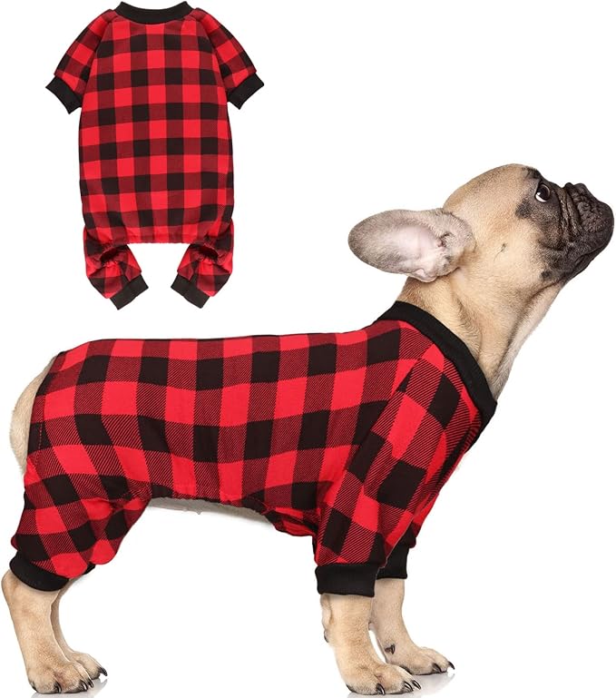 Dog Fleece Sweater Buffalo Plaid Clothes Small Dog Sweater Soft Thickening Warm Puppy Clothes Sweaters for Dogs Girl & Boy(S)