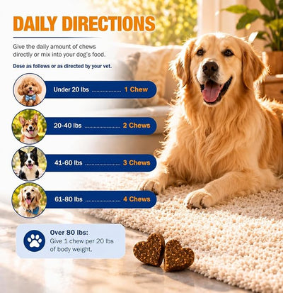 Biotin for Dogs Soft Chews, Skin and Coat Supplement for Dog Shedding and Dry Skin Relief, High Potency Dog Nail Strengthener with 42% Protein and B-Vitamin Complex, Chicken Flavor 150 Count