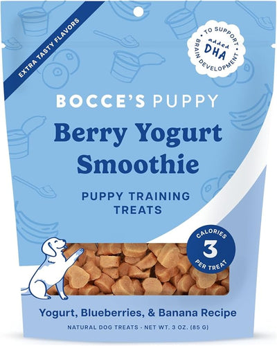 Bocce's Bakery Smoothie Recipe Dog Treat Variety Pack – Natural, Wheat-Free Soft & Chewy Cookies, Biscuits, and Training Treats Made with Real Ingredients and Baked in The USA – 4 Pack Bundle