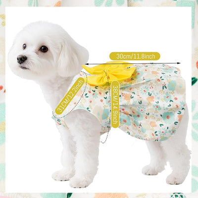 choyaxo Floral Dog Dress Cute Dog Skirt Pet Dress Summer Pet Clothes for Puppy Small Cats
