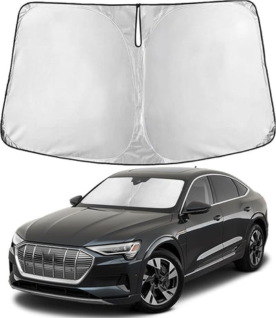 EcoNour Windshield Sunshade Compatible for Audi e-tron, GT, Sportback, S, S Sportback 2019-2021 2022 2023, Sun Visor for Front Window Sun Shade Cover, UV Heat Blocker & Protector, Car Accessories