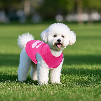 Pistha 4 Pack Dog Shirts Summer Printed Puppy Clothes Cute Sleeveless Pet T Shirts Dog Clothes for Small Medium Dogs Cats Girl(L)