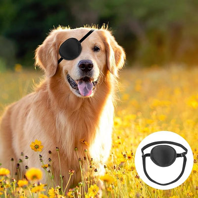 Dog Eye Patch, Black, 3pcs