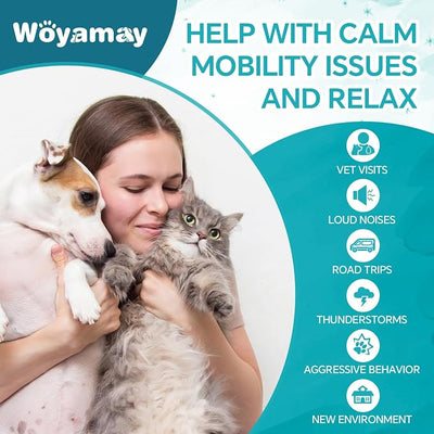 Woyamay Camling Oil for Dogs and Cats - Camling Oil Drops Rich in Omega 3, 6, 9 and Organic Extract Helps Pets with Аnxiеty & Strеss, Hip & Joint, Skin & Coat Support (4 Pack)