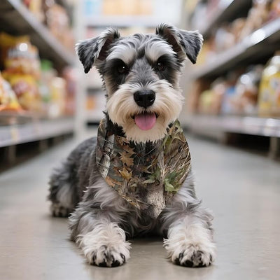 KEIAHUAN Camo Hunting Dog Bandanas One Piece Dog Kerchief Bibs Triangle Dog Scarf Adjustable Pet Costume Accessories Decoration