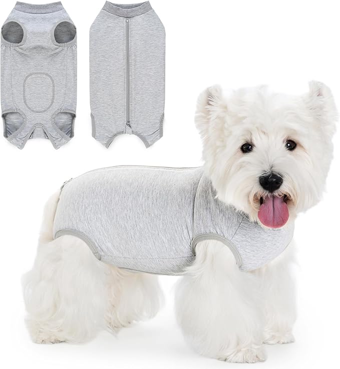 Coppthinktu Dog Surgery Recovery Suit for Dogs After Surgery Female, Dog Onesie Neuter Puppy Spay Shirts, Post-Op Bodysuit Pajamas Anti Licking Abdominal Wounds Cone Alternative