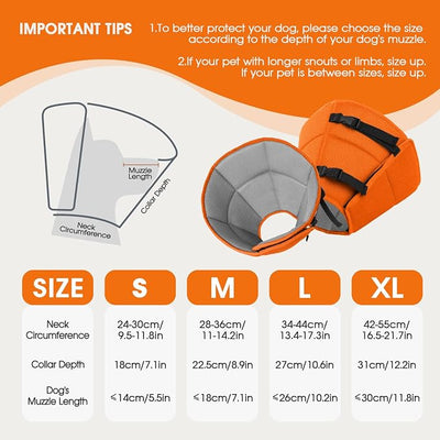 Dog Cone Collar After Surgery for Medium Dogs, Adjustable Soft Recovery Cone for Dogs to Stop Licking Biting, Comfortable Pet Elizabethan Alternative for Wound Healing