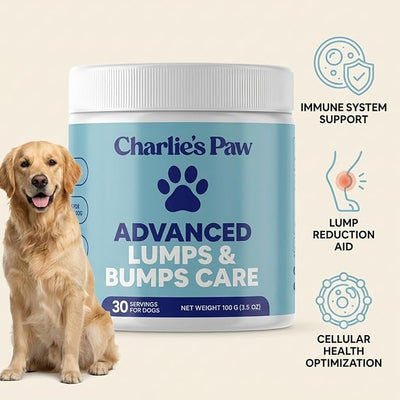 Charlies Paw Advanced Lumps & Bumps Care, Supplement for Dogs - 100 G (3.5 OZ)