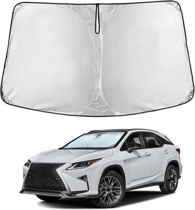 EcoNour Windshield Sunshade Compatible for Lexus RX 350 450h 2023-2024 2025 2026, Sun Visor for Front Windshield & Window Sun Shade Cover, UV Heat Blocker & Protector, Car Accessories