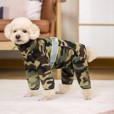 Small Dog Coats - Polar Fleece Dog Pajamas Bodysuit & Winter Jacket Sweater Vest for Small Dogs
