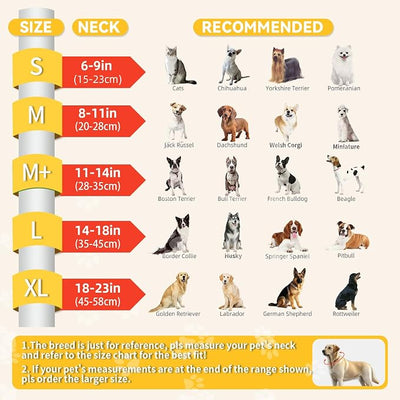Upgraded Inflatable Dog Cone Collar with Transparent Anti-Licking Shield, Adjustable Elizabethan Collar for Medium Large Dogs, 2-in-1 Design with Detachable Shield and Soft Padding (L, Grapefruit)