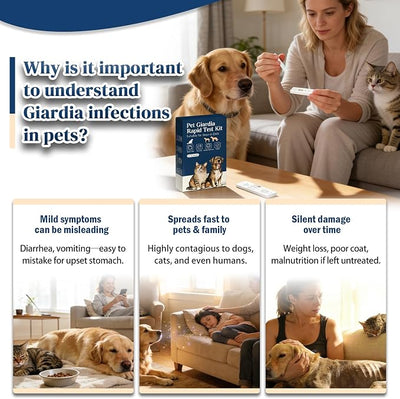 Giardia Test Kit for Dogs & Cats, Pack of 2