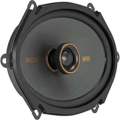 KICKER 51KSC6804 KS-Series 6x8 Coaxial Speakers with .75" tweeters, 4-Ohm, Pair
