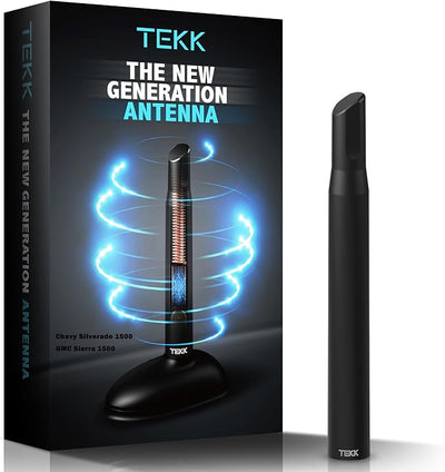 Tekk Short Antenna Compatible with 2006-2026 Chevy Silverado 1500 / GMC Sierra 1500 / Designed for Optimized FM/AM Reception / 4.8 Inches