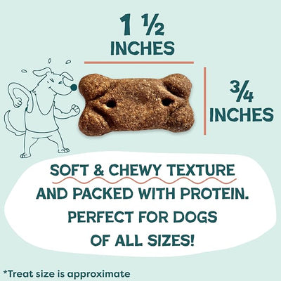 Shameless Pets Soft & Chewy Dog Treats, Reelin' Salmon Meaty Tenders, 8oz – Real Salmon is 1st Ingredient – Grain Free, No Corn or Soy – Digestive Support – for Small, Medium & Large Dogs