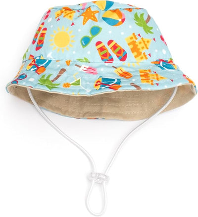 THE WORTHY DOG Life's a Beach Bucket Hat for Dogs – Lightweight Pet Sun Hat with Adjustable Chin Strap, Soft Brim & Bright Colors - Green, Medium