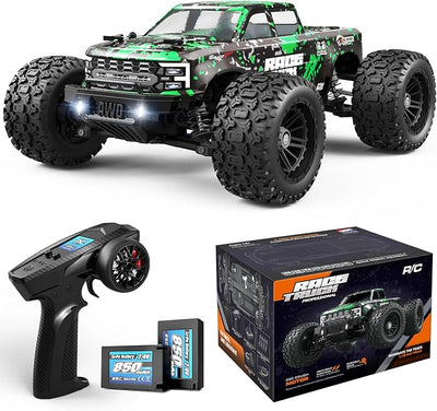 HAIBOXING 1:18 Scale RC Truck 18859E, 4X4 Off-Road Vehicle with Speeds up to 36km/h, Hobby Grade 2.4GHz Remote Control, Water-Resistant Electronics, Two 7.4V Li-Po Batteries for Extended Playtime