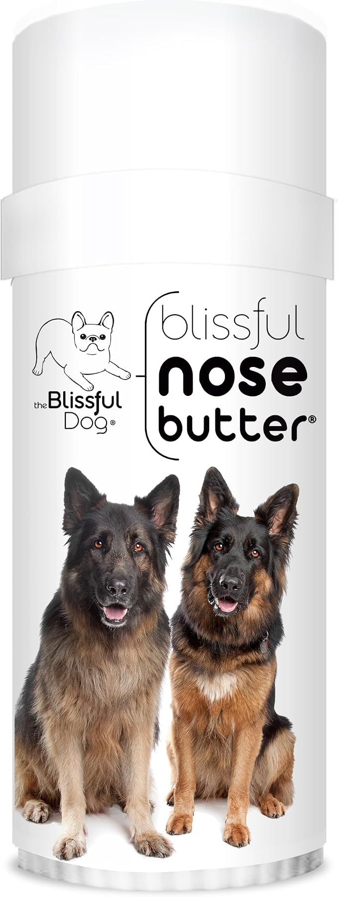 The Blissful Dog German Shepherd Nose Butter, Versatile Dog Nose Balm for Dry Nose, Handcrafted Nose Moisturizer, Easy-to-Apply Dog Essentials, Unscented, 2.25 oz.