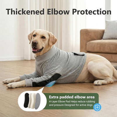 Dog Recovery Suit for Front Legs, Dog Elbow Protector with Padded Elbow Coverage to Stop Licking, Front Leg Sleeve for Hot Spots, Wounds, Hygroma, Calluses & Post-Surgery Care,XL
