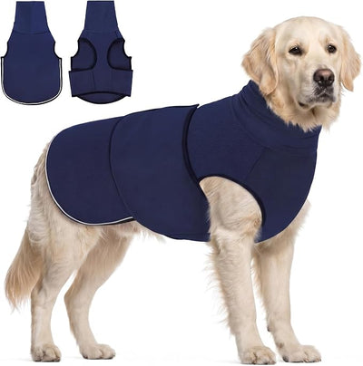 AOFITEE Dog Anxiety Vest, Dog Anxiety Calming Hoodie, Pet Thunder Jacket Calming Shirt for Fireworks, Thunder, Travel, Separation, Noise Block & Ear Protection Recovery