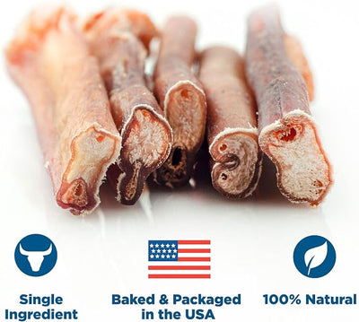 Best Bully Sticks Thick 12 Inch Bully Sticks for Dogs - 5 Count (Pack of 1) - Natural Grass-Fed Beef, Single Ingredient, Grain and Rawhide Free - Large Breeds