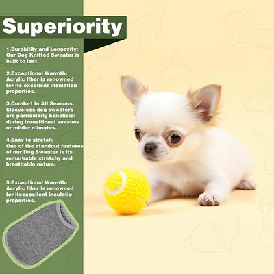 Cozy and Functional Dog Shirts for Small Puppies: Stretchable White Attire with Easy-On Design, Ideal for Chihuahuas and Yorkies - Enhance Comfort and Playfulness on Chill Days X-Small