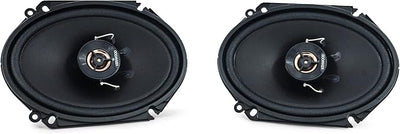 Kenwood KFC-C6866R Road Series Car Speakers (Pair) - 6"x8" 2-Way Car Coaxial Speakers, 250W, 4-Ohm Impedance, Cloth Woofer & Balanced Dome Tweeter, Heavy Duty Magnet Design