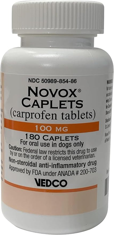 NOVOX® (CARPROFEN Tablets) CAPLETS 100MG 180 CT