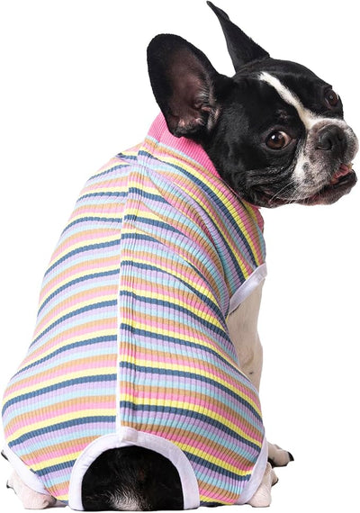 2 Packs Pet Dog Recovery Onesie Suit for Dogs Cats After Surgery,Dog Abdominal Wounds Bandages Cone E-Collar Alternative. (Navy, S)