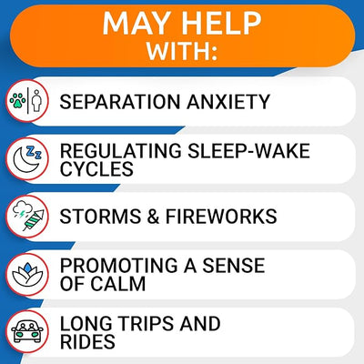 BARK&SPARK Advanced Calming Hemp Treats for Dogs - Hemp Oil + Melatonin - Anxiety Relief - Separation Aid - Stress Relief During Fireworks, Storms, Thunder - Aggressive Behavior, Barking - 180 Chews