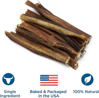 Best Bully Sticks 6 Inch Thin Bully Sticks - 24 Count (Pack of 1) - Natural, Easily Digestible, 100% Grass-Fed, Grain and Rawhide-Free Dog Treats