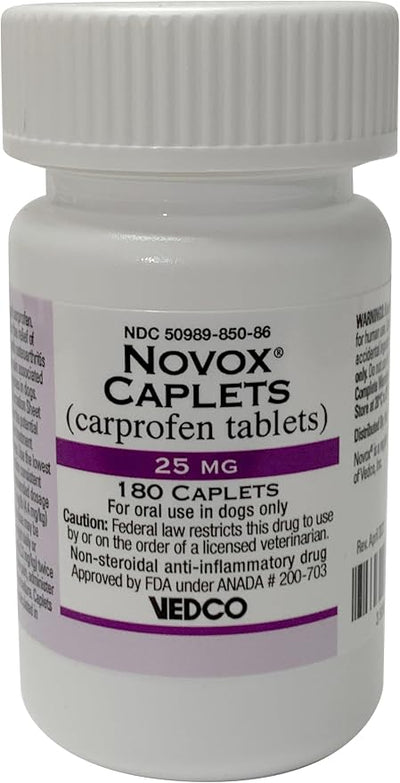 NOVOX® (CARPROFEN Tablets) CAPLETS 25MG 180 CT