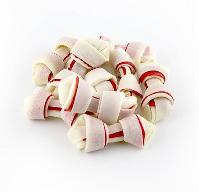 Dingo 95014 Mini Bones, Rawhide For Small/Toy Dogs, Red,14-Count