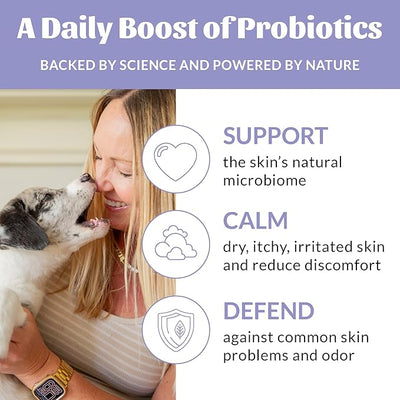 Skout's Honor Probiotic Paw Spray for Dogs - Microbiome-Friendly Certified - Alcohol-Free, Fragrance-Free & Non-Medicated - Supports Healthy Skin & Relieves Itchy, Stinky Paws, 8 oz, 2-Pack