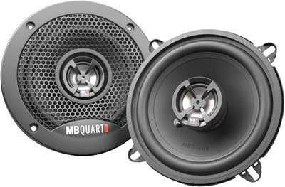 MB Quart Discus High-Performance 5.25" 2-Way Car Audio Component Coaxial Speakers, 90W Peak Power, 45W RMS, 4 Ohm, and 88db Sensitivity