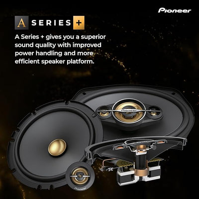 Pioneer A-Series PlusTS-A6901C 6” x 9” 2-Way Speakers (Pair) – 450W Max, Crisp Highs + Clear Vocals, Enhanced Bass, Ideal Factory Upgrade, Installation Adaptors Included