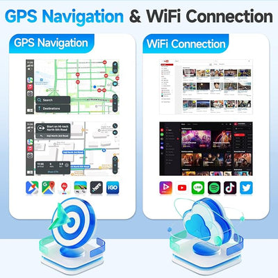 Leadfan Car Radio for Toyota Prius 2010 2011 2012 2013 2014 2015 Stereo Replacement with Wireless CarPlay Android Auto, 9 Inch Touchscreen with Bluetooth WiFi GPS Navigation Backup Camera MIC 2+32G