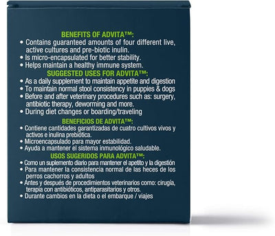 VetOne Advita Probiotic Nutritional Supplement for Dogs - 30, 1 g Packets
