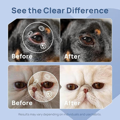 Vetromycin Pet Eye Ointment for Dogs and Cats 1/8 oz /5gr, 1 Tube - Gentle Daily Eye Care, Easy Topical Application