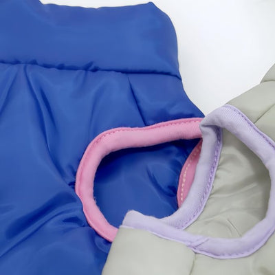 Winter Waterproof Windproof Vest Coat for Small Medium Dogs - Warm Jacket for Cold Weather (Not Suitable for Big Dogs) X-Sapphire L