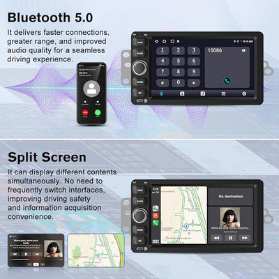 Junsun Car Radio Stereo for Chevy Silverado GMC Sierra Yukon Tahoe Impala Hummer 2003 2004 2005 2006,with Android 15 CarPlay Android Auto 5GHz WiFi FM/AM Bluetooth GPS SWC Backup Camera【4Core 64GB 】