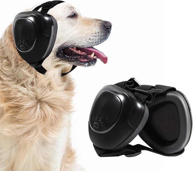 Dog Ear Muffs, Dog Earmuffs Noise Protection, 29dB NRR Noise Canceling Ear Muffs for Dog, Dogs Headphones