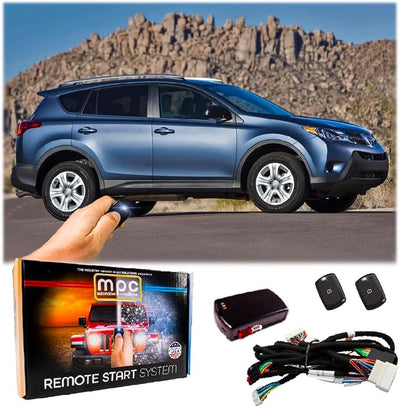MPC Remote Start Kit Compatible with Toyota RAV4 2013-2018 || Plug and Play || 1-Button Remotes Included || 10 Minute Install || Tech Support Included