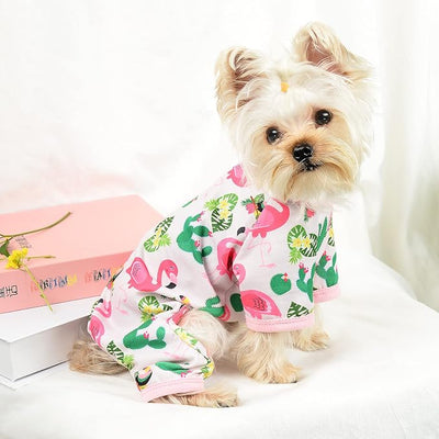 Dog Pajamas Pjs Soft Stretchy Dog Clothes for Small Dogs Girl Boy Medium Size Dogs Spring Summer Puppy Clothes Doggie Onesies Cat Pet Jammies Outfit