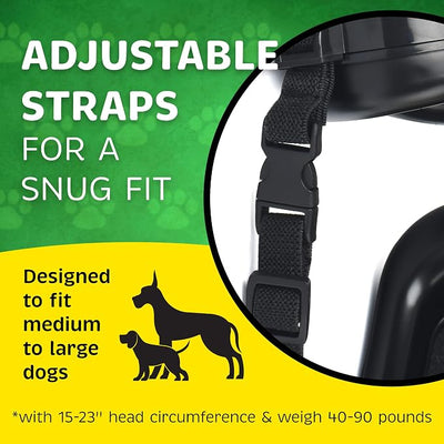 Evergreen Pet Supplies Earmuffs for Dogs - Medium/Large, Black, 2 Pack - Noise Protection & Fireworks Relief - Adjustable Noise Canceling Dog Headphones & Hunting Ear Covers