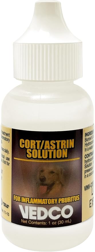 Vedco Cort/Astrin Solution for Dogs and Cats, 1oz