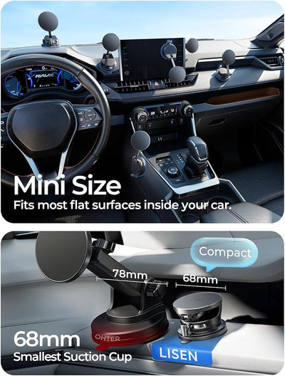 LISEN 15W Magsafe Wireless Car Mount Charger
